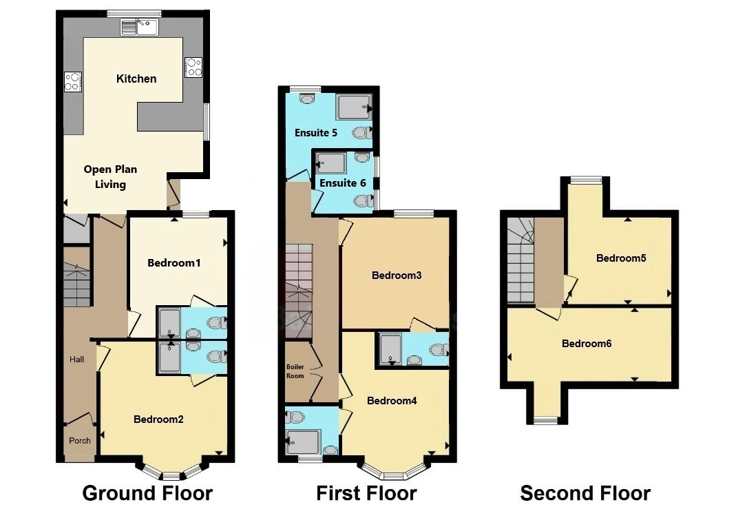 Sherwin Grove NG7– Modern 5 Bed Ensuite, Fully Renovated - Image 1
